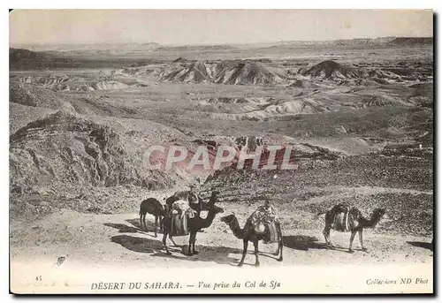 Cartes postales Desert du Sahara Vue prise du Col de Sfa