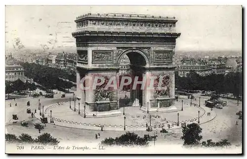 Cartes postales Paris L'Arc de Triomphe