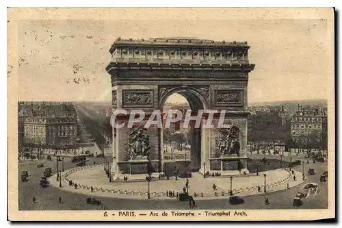 Cartes postales Paris Arc de Triomphe