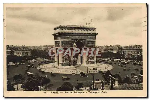 Cartes postales Paris Arc de Triomphe