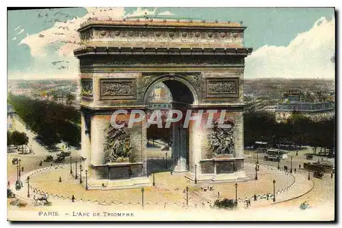 Cartes postales Paris L'Arc de Triomphe