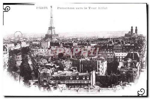 REPRO Paris Panorama vers la Tour Eiffel