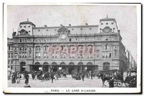 Cartes postales Paris La Gare St Lazare