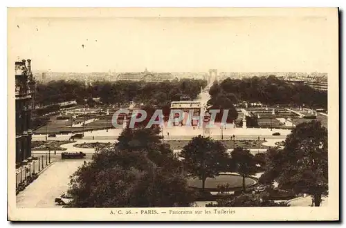 Ansichtskarte AK Paris Panorama sur les Tuileries