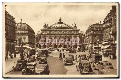 Ansichtskarte AK Paris La Place et le Theatre de l'Opera Automobiles