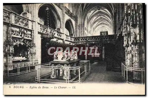 Cartes postales Bourg Eglise de Brou Le Choeur