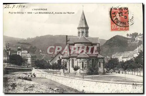 Cartes postales Puy de Dome La Bourboule Abside de l'Eglise