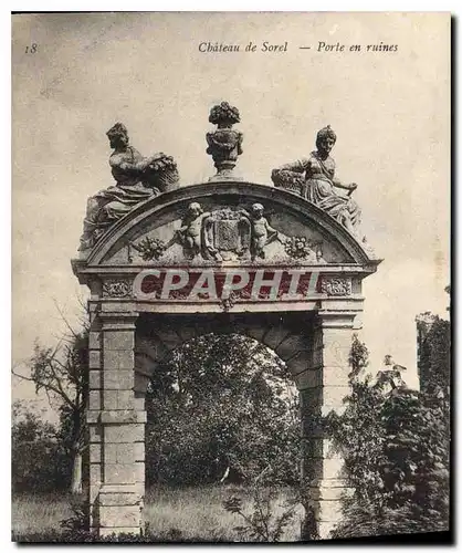 Cartes postales Chateau de Sorel Porte en ruines