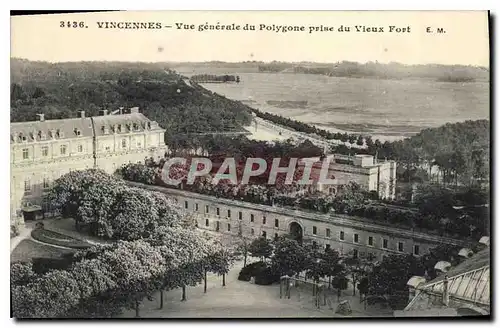 Cartes postales Vincennes Vue generale du Polygone prise du Vieux Fort