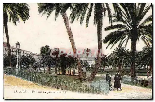 Cartes postales Nice un Coin du Jardin Albert Ier