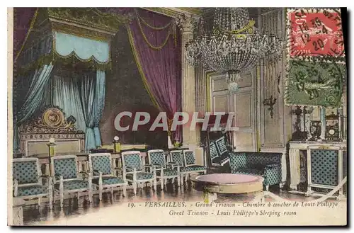 Cartes postales Versailles Grand Trianon Chambre a Coucher de Louis Philippe