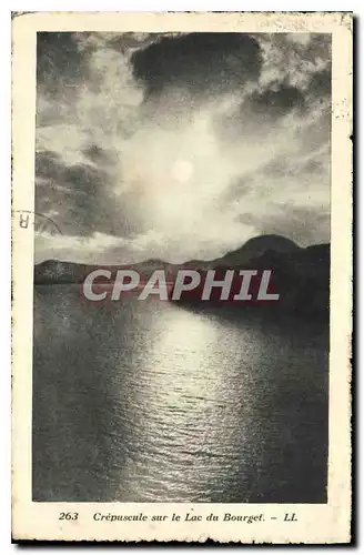 Cartes postales Crepuscule sur le Lac du Bourget