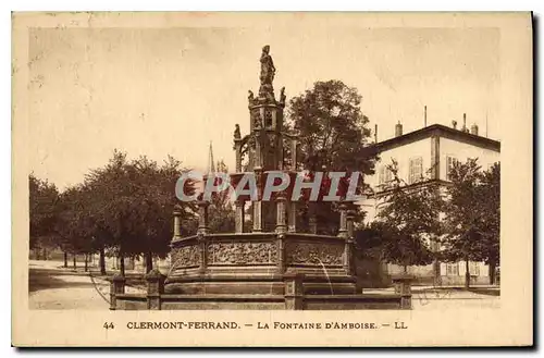 Cartes postales Clermont Ferrand la Fontaine d'Amboise