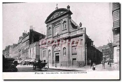 Cartes postales Paris Eglise Ste Elisabeth du Temple