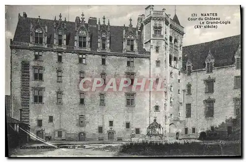 Ansichtskarte AK Nantes Cour du Chateau le Grand Logis XV siecle