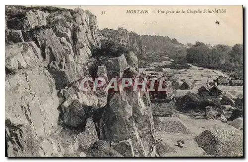 Cartes postales Mortain vue prise de la Chapelle Saint Michel