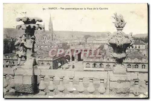 Ansichtskarte AK Nancy vue panoramique sur la Place de la Carriere