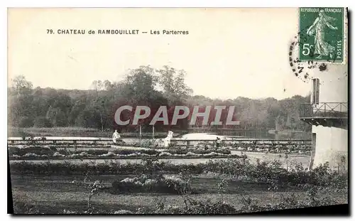 Cartes postales Chateau de Rambouillet les Parterres