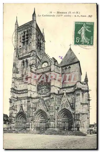 Cartes postales Meaux S et M la Cathedrale XIV siecle