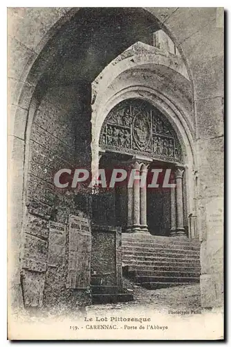 Cartes postales Le Lot Pittoresque Carennac Porte de l'Abbaye