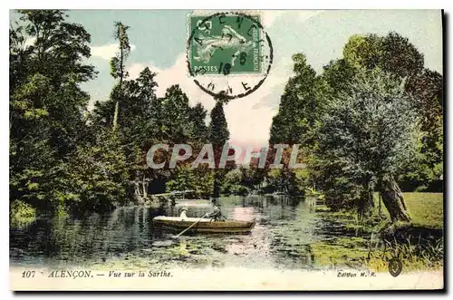 Cartes postales Alencon vue sur la Sarthe