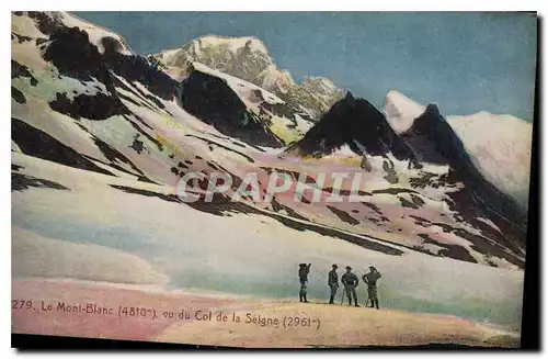 Cartes postales Le Mont Blanc vu du Col de la Seigne