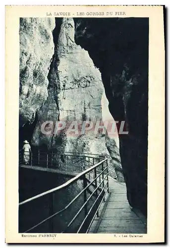 Cartes postales La Savoie les Gorges du Fier Environs d'Annecy les Galeries