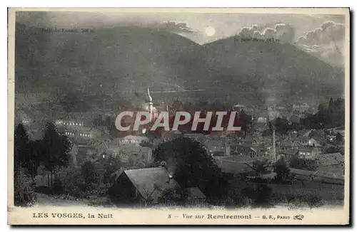 Cartes postales Les Vosges la Nuit vue sur Remiremont