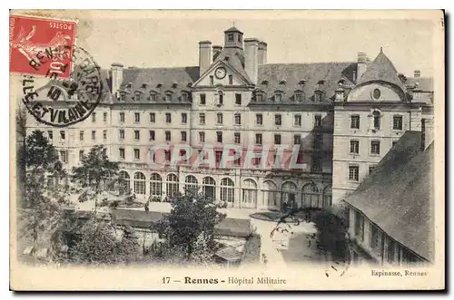 Cartes postales Rennes Hopital Militaire