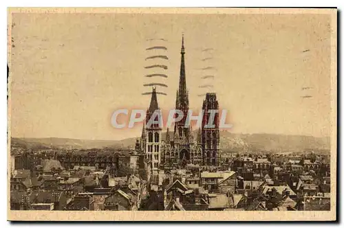 Ansichtskarte AK Rouen Seine Inferieure vue generale sur la Ville et la Cathedrale