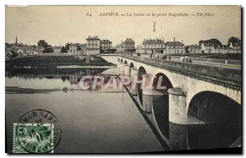 Ansichtskarte AK Saumur la Loire et le Pont Napoleon