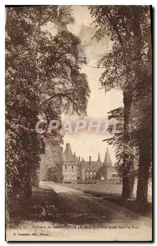 Cartes postales Chateau de Maintenon E et L vue prise dans le Parc