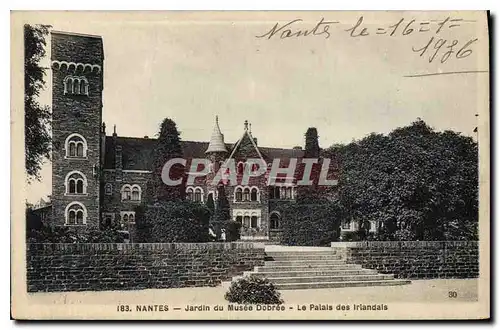 Cartes postales Nantes Jardin du Musee Dobree le Palais des Iriandals