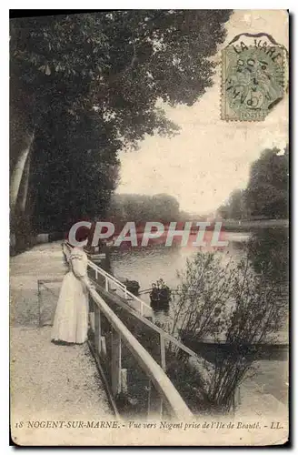 Cartes postales Nogent sur Marne vue vers Nogent de l'Ile de Beaute