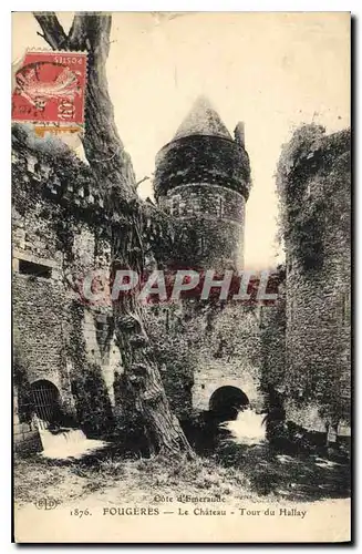 Cartes postales Cote d'Emeraude Fougeres le chateau Tour du Hallay