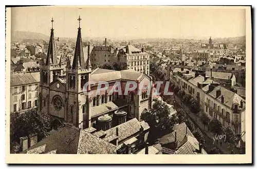Cartes postales Vichy Allier vue generale et Eglise Saint Louis