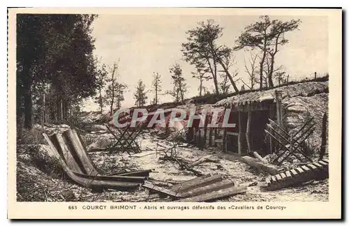 Cartes postales Courcy Brimont Abris et Ouvrage defensifs des Cavallers de Courcy
