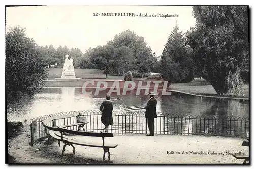 Ansichtskarte AK Montpellier Jardin de l'Esplanade