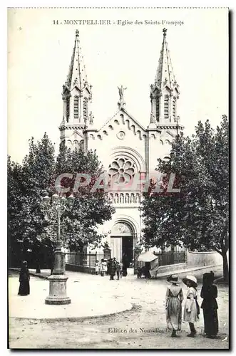 Cartes postales Montpellier Eglise des Saints Francois