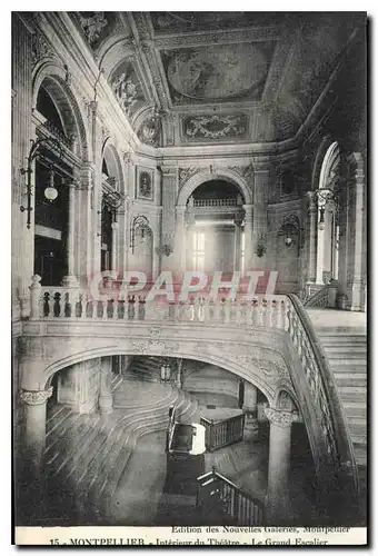 Ansichtskarte AK Montpellier Interieur du Theatre le Grand Escalier