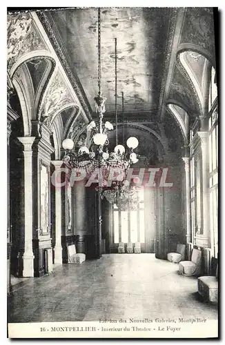 Ansichtskarte AK Montpellier Interieur du Theatre le Foyer