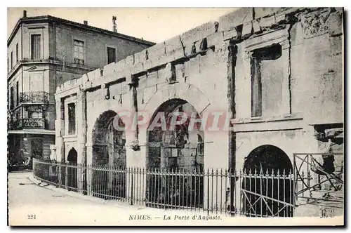 Cartes postales Nimes la Porte d'Auguste