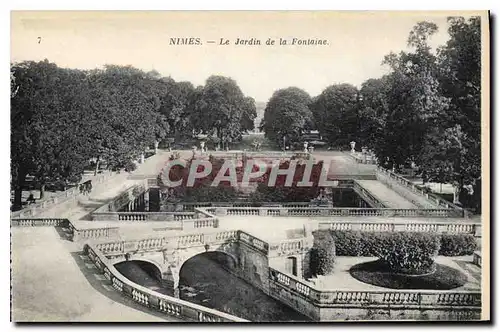 Cartes postales Nimes le Jardin de la Fontaine