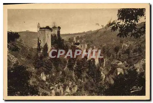 Cartes postales La Correze Touristique Environs d'Argentat et de St Privat Correze Ruines de Merle sur la Maronn
