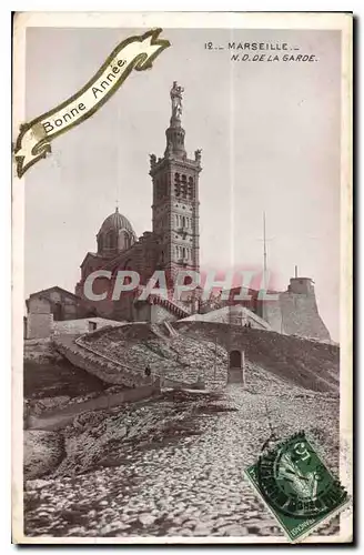 Cartes postales Bonne Annee Marseille N D de la Garde