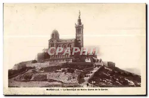 Cartes postales Marseille la Basilique de Notre Dame de la Garde