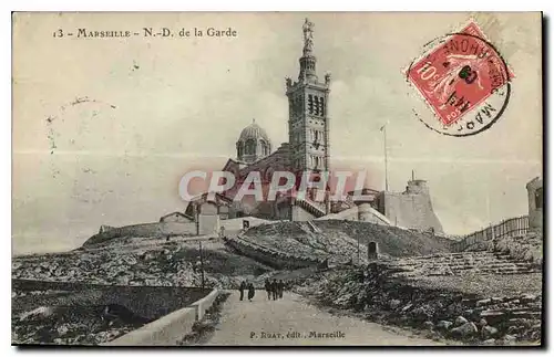 Cartes postales Marseille N D de la Garde