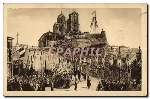 Ansichtskarte AK Marseille N D de la Garde Procession de l'Inauguration le 5 Juin 1864