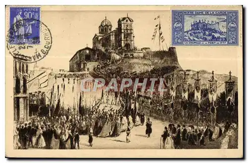 Ansichtskarte AK Marseille N D de la Garde Procession de l'Inauguration de 5 Juin 1864