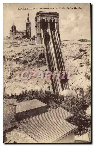 Ansichtskarte AK Marseille Ascenseur de N D de la Garde